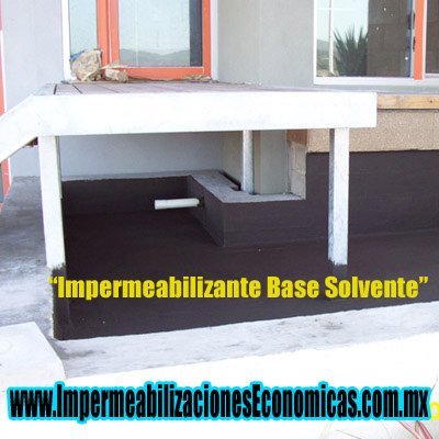 Impermeabilizacion con Materia Base Solvente